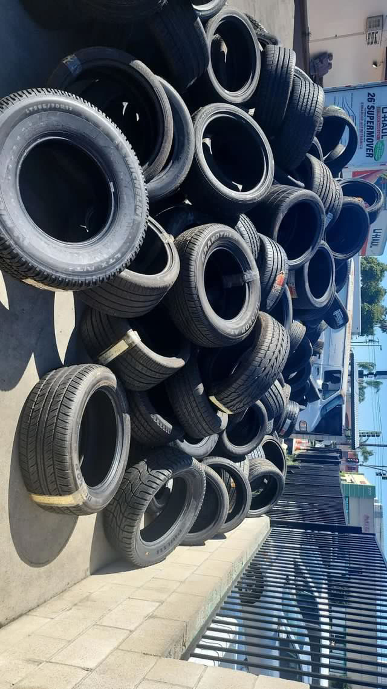 Tire work on the shop floor at Tire Barn
